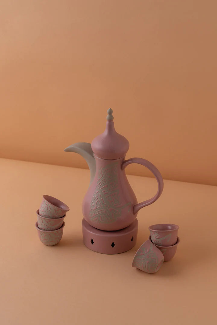 KL2 6pcs Arabic coffee cups set Dallah
