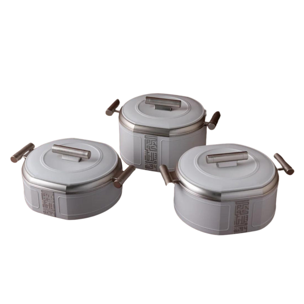 FOOD WARMER BARAKA SET 3 PCS - WHITE 3.0L /2.5L / 2.0L