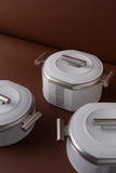 3pcs Food warmer baraka set - White