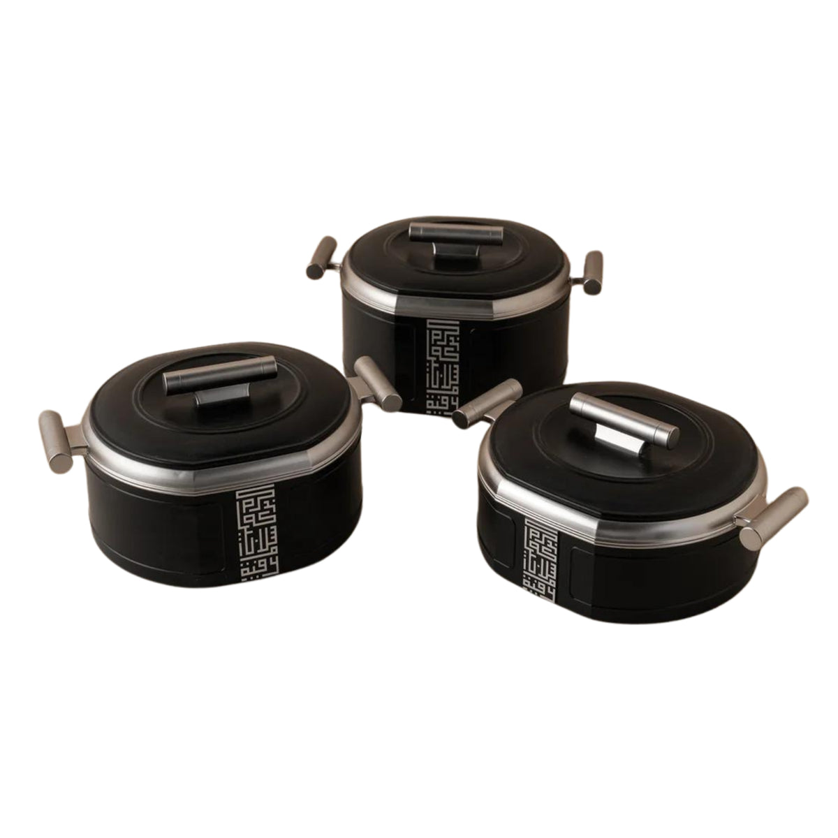 3pcs Food warmer baraka set - Black