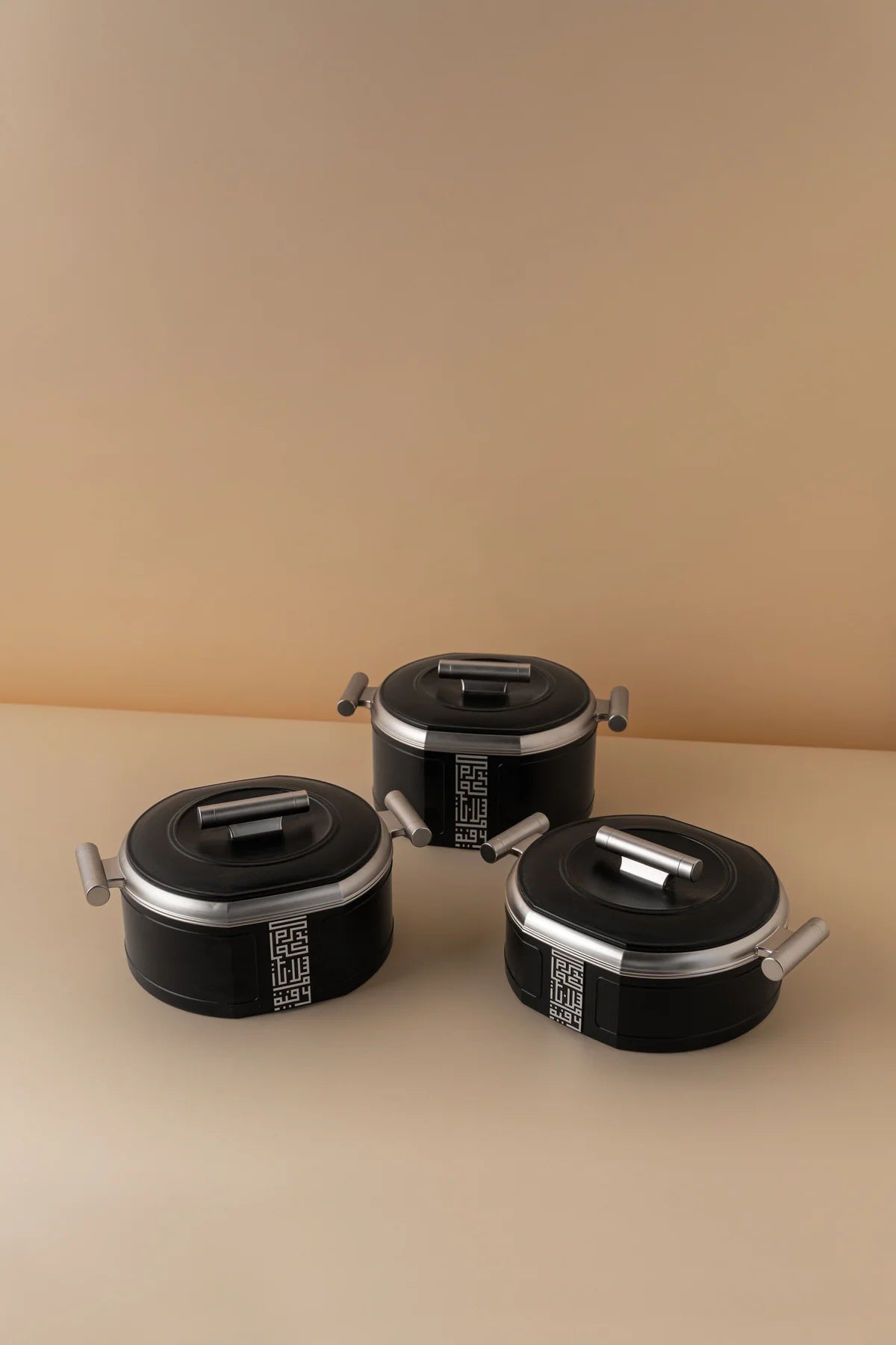 3pcs Food warmer baraka set - Black