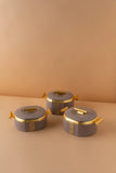 3pcs Food warmer baraka set - Brown