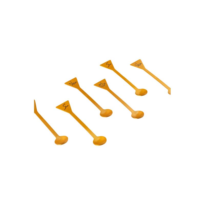 Teaspoon Set - 6 Pcs - Gold