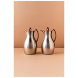 Waba Anwaar Flask Set 2 Pcs 1 L Matt Silver / Wooden Handle