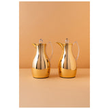 Waba Anwaar Flask Set 2 Pcs 1 L Shinny Gold / Acrylic Handle