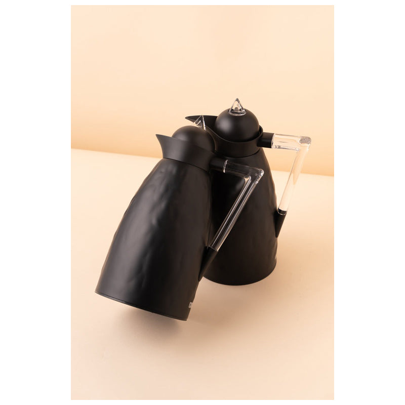 Waba Aliaa Flask Set 2 Pieces 1L Acrylic Handle-Black