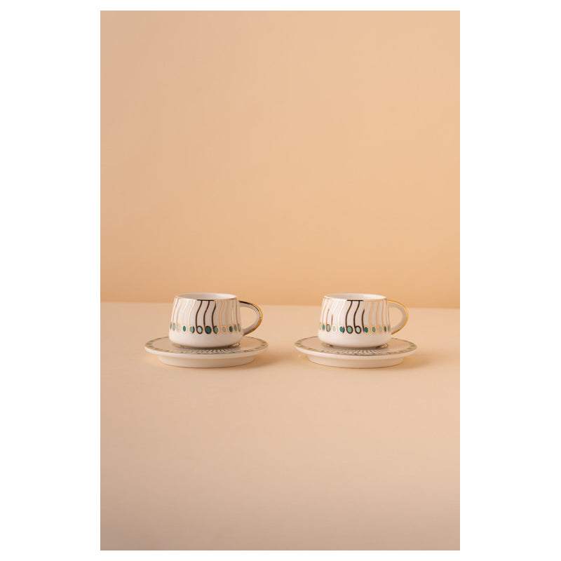 Waba Kl61 Coffee Cups Set 2 Pieces-Trqouize