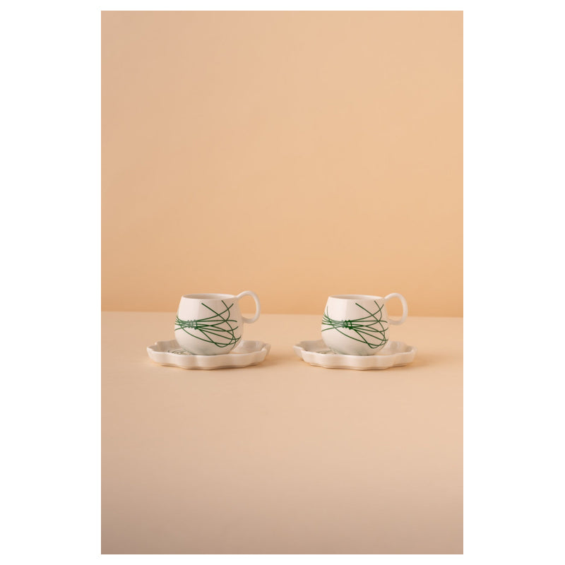 Waba Kl62 Coffee Cups Set 2 Pieces-Green