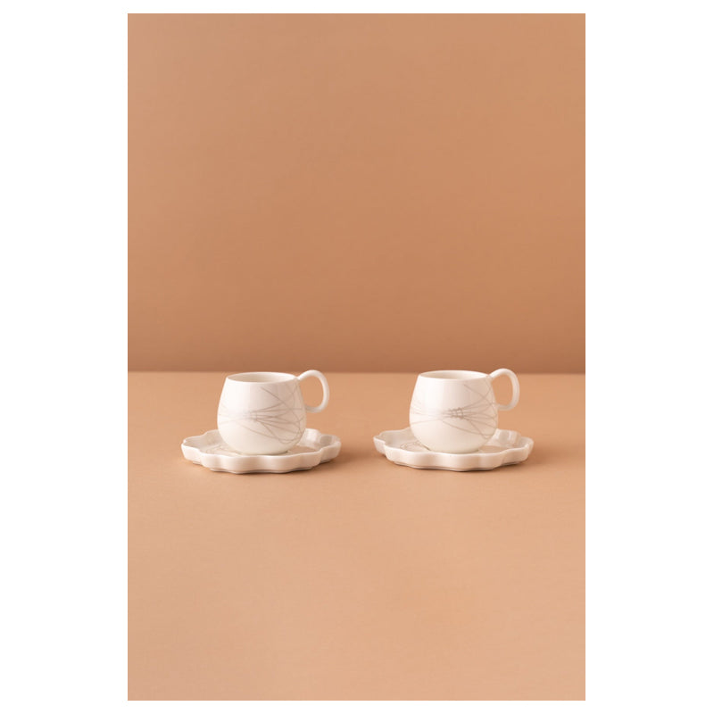 Waba Kl62 Coffee Cups Set 2 Pieces-Silver