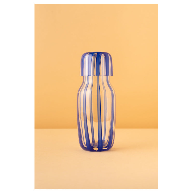 Waba Hl1 Glass Bottle + Cover-Blue