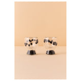 Waba Hl3 Coffee Cup Double Set 2 Pieces-Black