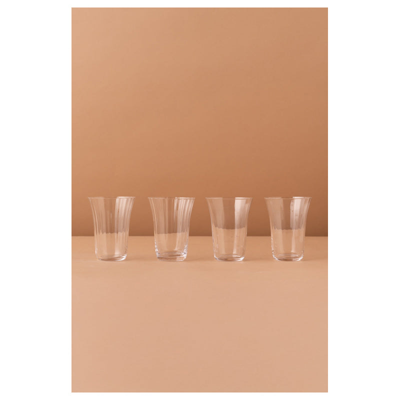 Waba Glass Cups Set 4 Pieces Hl6-Clear