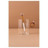 Waba Glass Cup With Spoon Hl1-Honey
