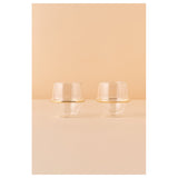 Waba Hl5 Coffee Cups Set Double 2 Pieces-Gold