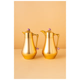 Waba Mubhera Flask Set 2 Pcs 1L-Gold / Purple