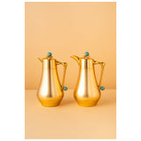 Waba Mubhera Flask Set 2 Pcs 1L-Gold / Tiffany Marble