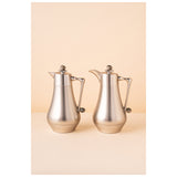 Waba Mubhera Flask Set 2 Pcs 1L-Matt Silver / Granite