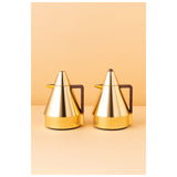 Waba Mais Flask Set 2 Pcs 1L-Gold / Wooden Handle