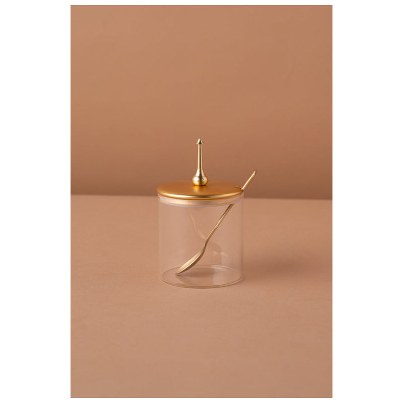 Waba Tp2 Sugar Bowl W/Spoon-Gold / Full Gold Handle