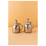 Waba Azoob Flask Set 2 Pcs 0.95/0.6 Ml-Matt Silver / Granite