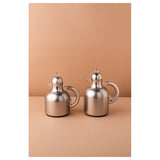 Waba Azoob Flask Set 2 Pcs 0.95/0.6 Ml-Matt Silver / Transparent
