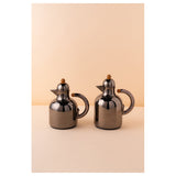 Waba Azoob Flask Set 2 Pcs 0.95/0.6 Ml-Black Nickel / Wooden