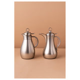 Waba Sanwan Flask Set 2 Pcs 1/0.7 L-Matt Silver / Transparent