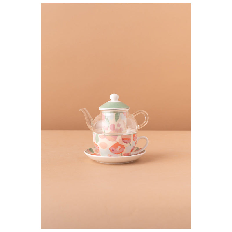 Waba B37 Teapot With Cup-Multicolor