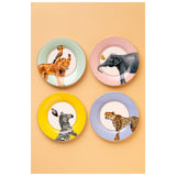 Waba B19 Dessert Plate Set 4 Pcs-Multicolor