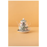 Waba B41 Teapot With Cup-Green&White