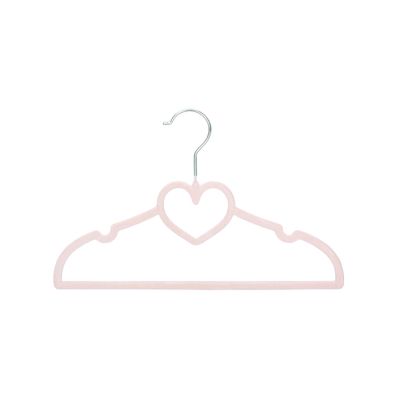 5Pc Kids Plastic Hanger Set Light Pink