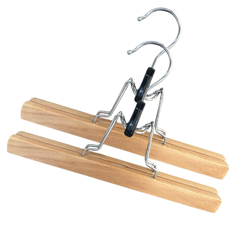 3Pcs Wooden Pants Hanger - Beige