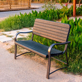 Garden bench 2 seater - Dark Green