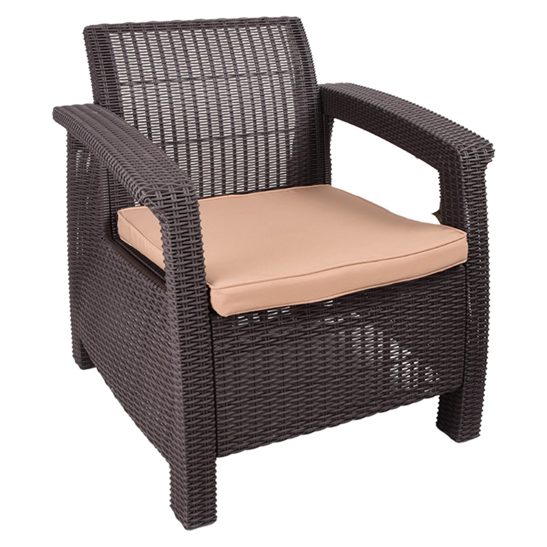 Garden furniture set - brown