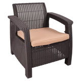 Garden furniture set - brown