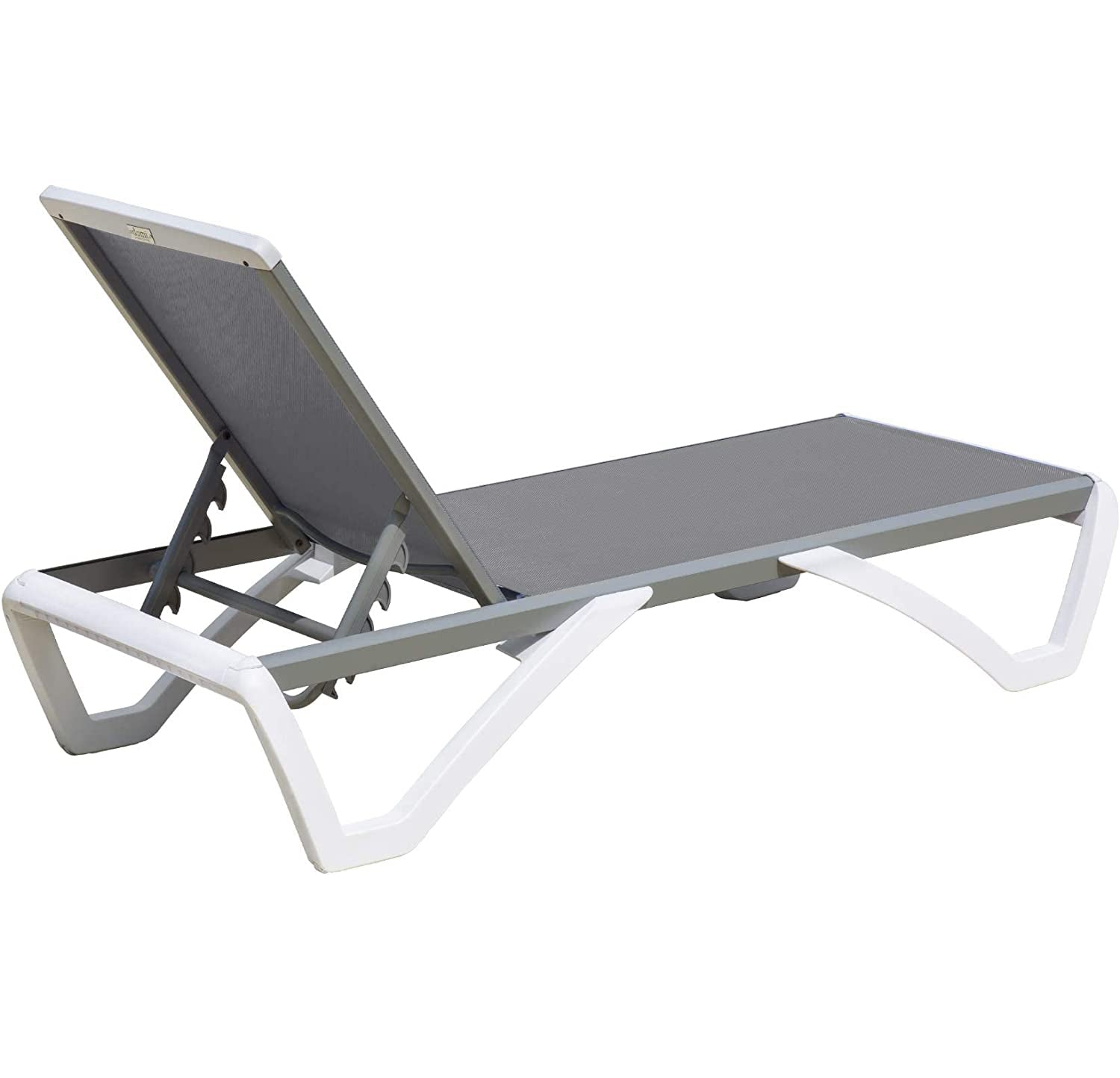 Full Flat Aluminum sun bed- Grey Color