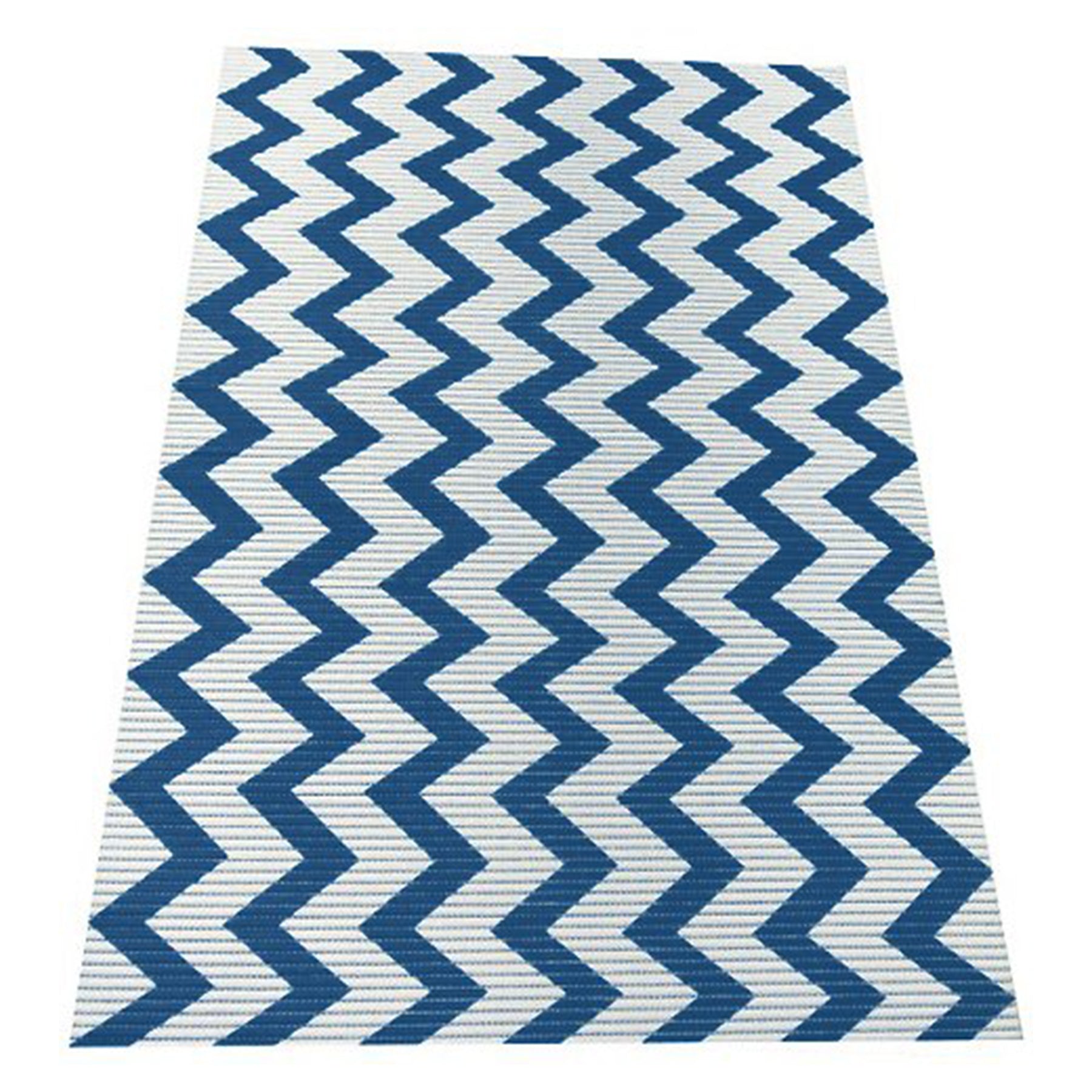 Jumbo Foam Litter Mat, White & Blue