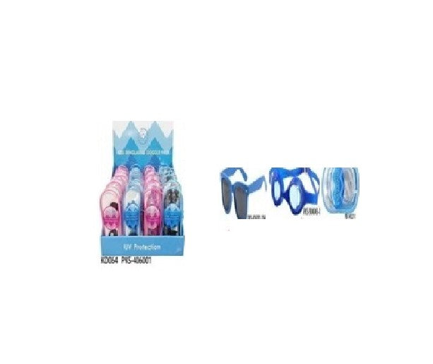 Qshop Kids Sunglasses With Swimming Googles -Blue