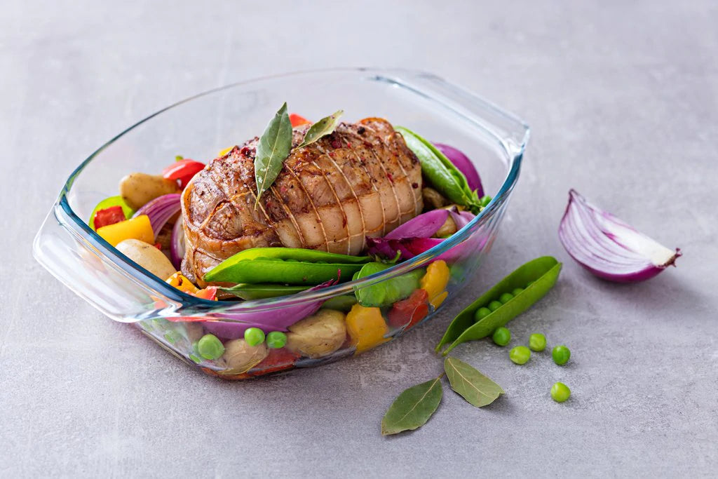 Baking Dish with handles, Clear