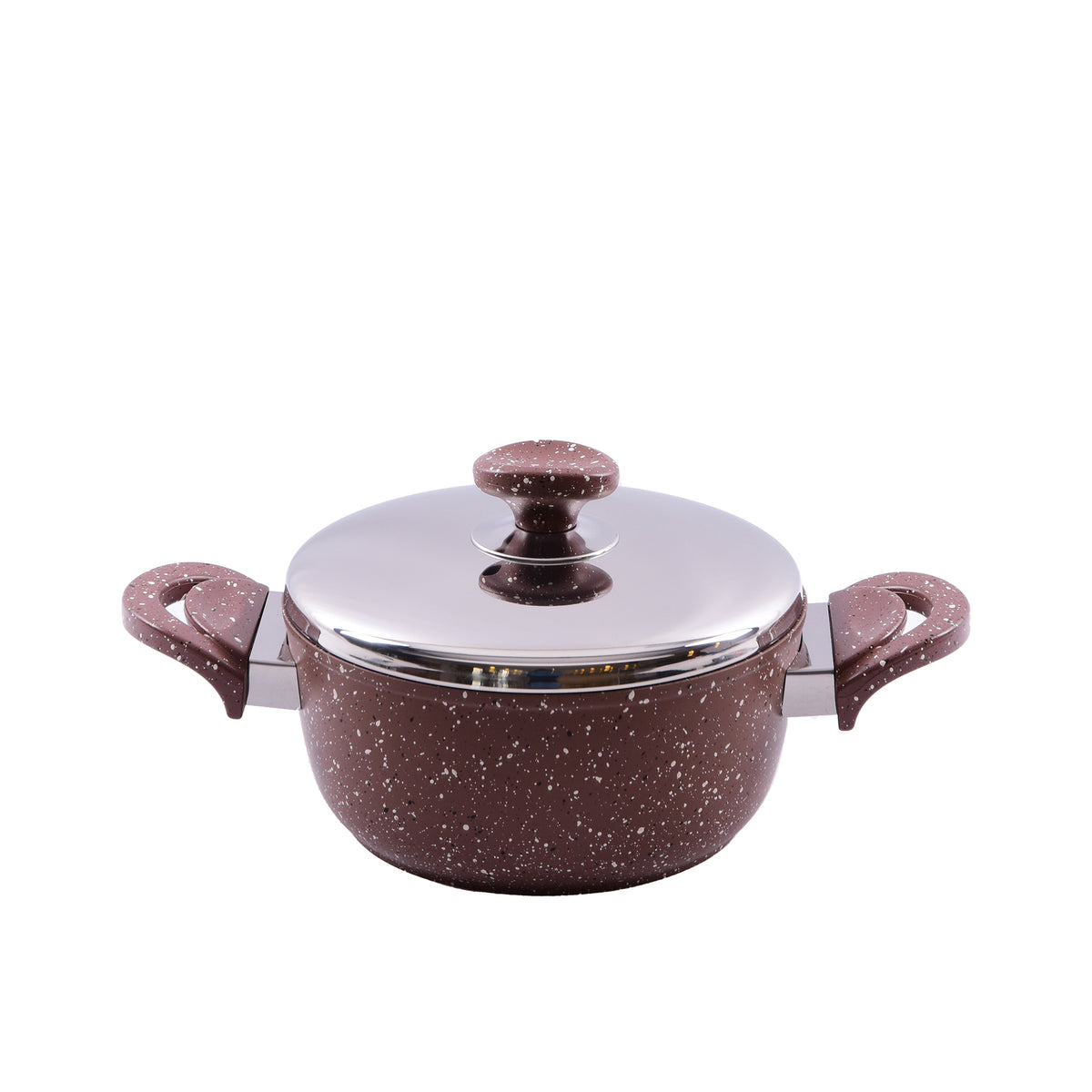 Deep Pot with Lid - Brown Color