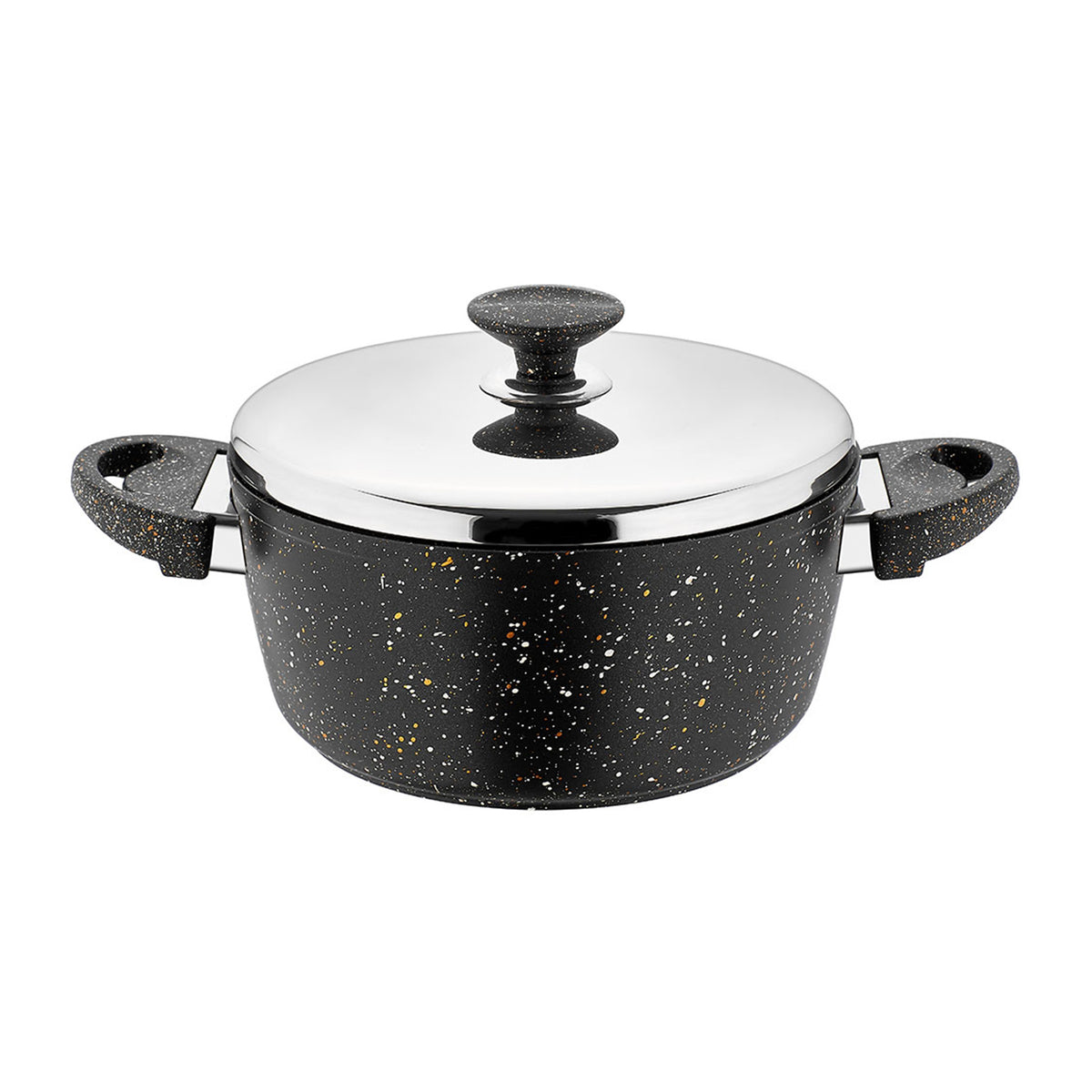 Deep Pot with Lid - Black Color