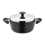 Deep Pot with Lid - Black Color