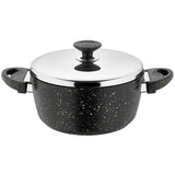 Deep Pot with Lid - Black Color