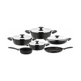 Saflon 10-Piece Cookware Set-Black