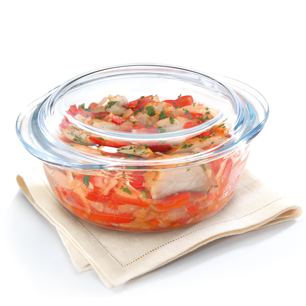 Round Casserole With Lid