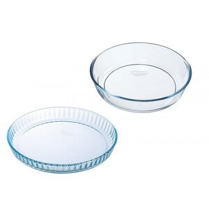 Glass casserole set 2 molds