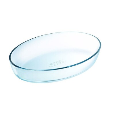 Glass rectangular roasters set