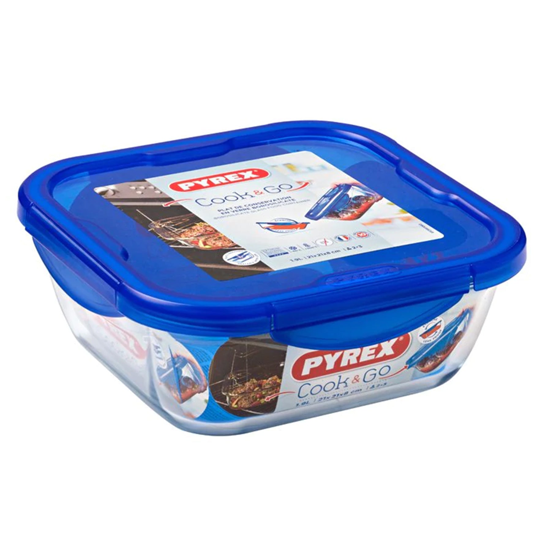 Square Food Canister , Clear