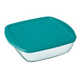 Square dish with lid