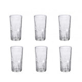 Set of 6 Jazz glass tall glasses